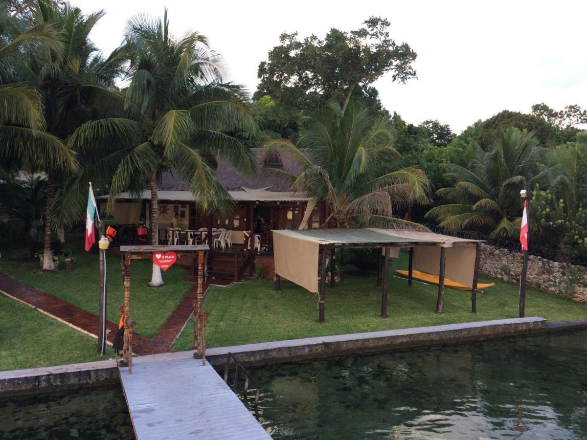 Coras Place Bacalar Lagoon Front Buitenkant foto