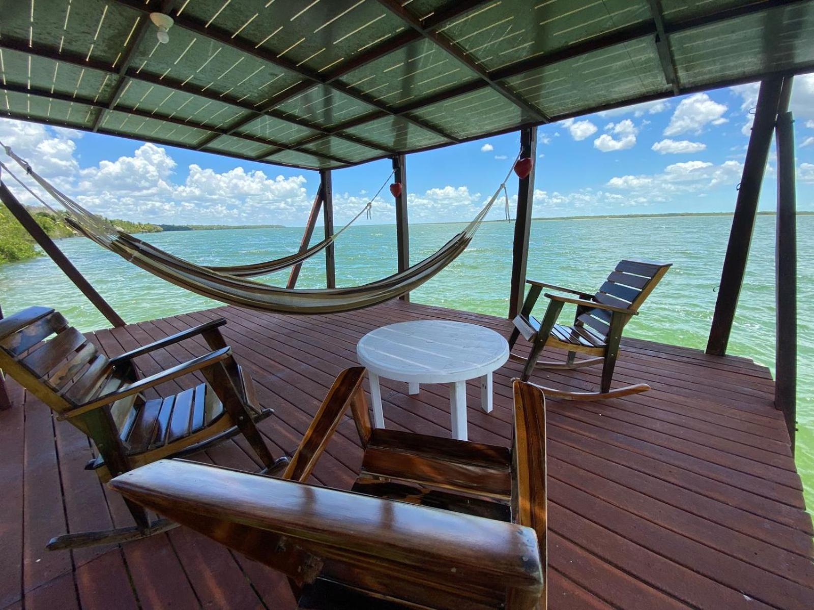 Coras Place Bacalar Lagoon Front Buitenkant foto
