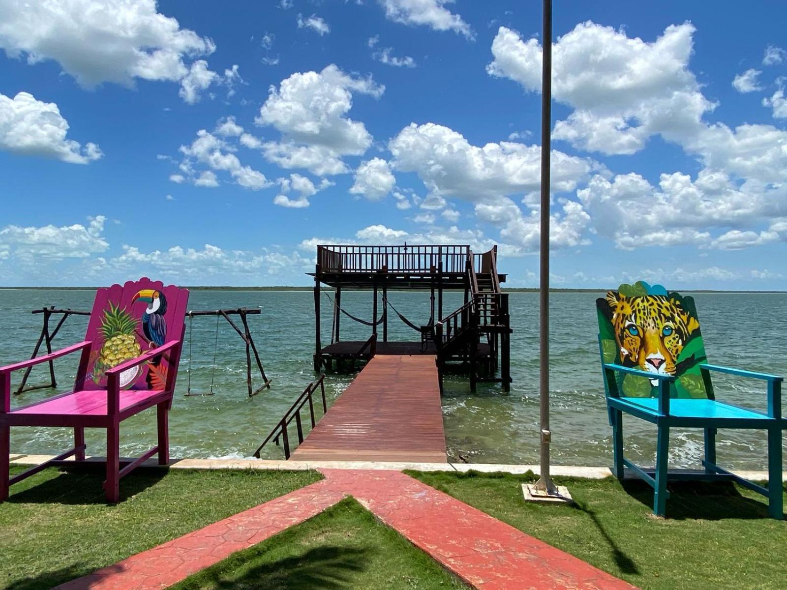 Coras Place Bacalar Lagoon Front Buitenkant foto